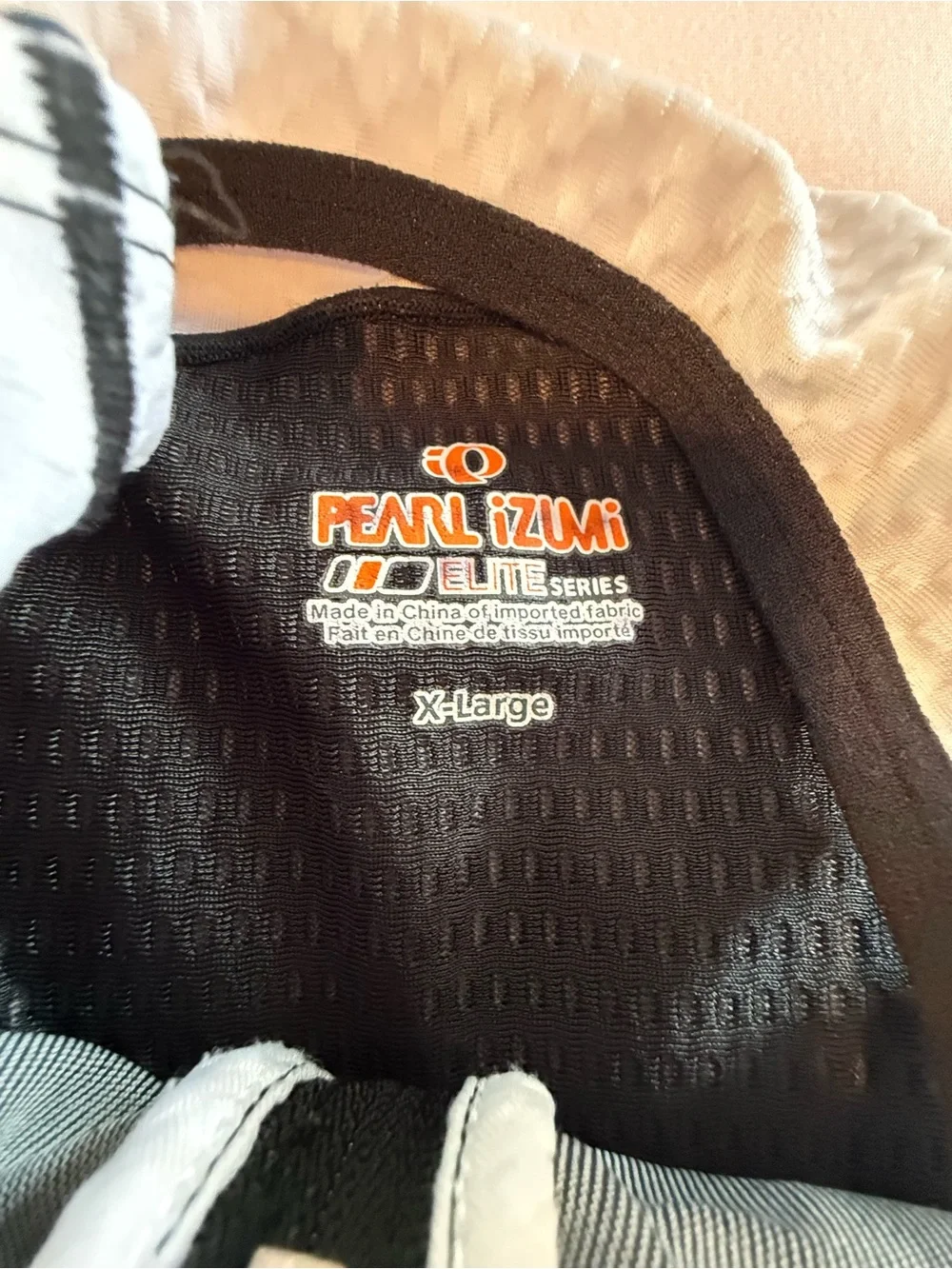 Pearl Izumi Elite In-R-Cool One Piece Triathlon Suit Black White Form Fit Sz XL